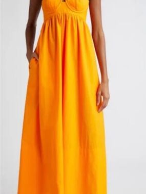 sachin and babi light blue dress Anthropologie | Dresses | Farm Rio X Anthropologie Linen Blend Strapless  Dropwaist Maxi Dress Size Xs